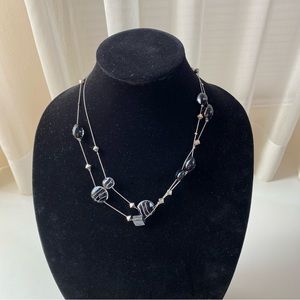 Silver Beaded Necklace